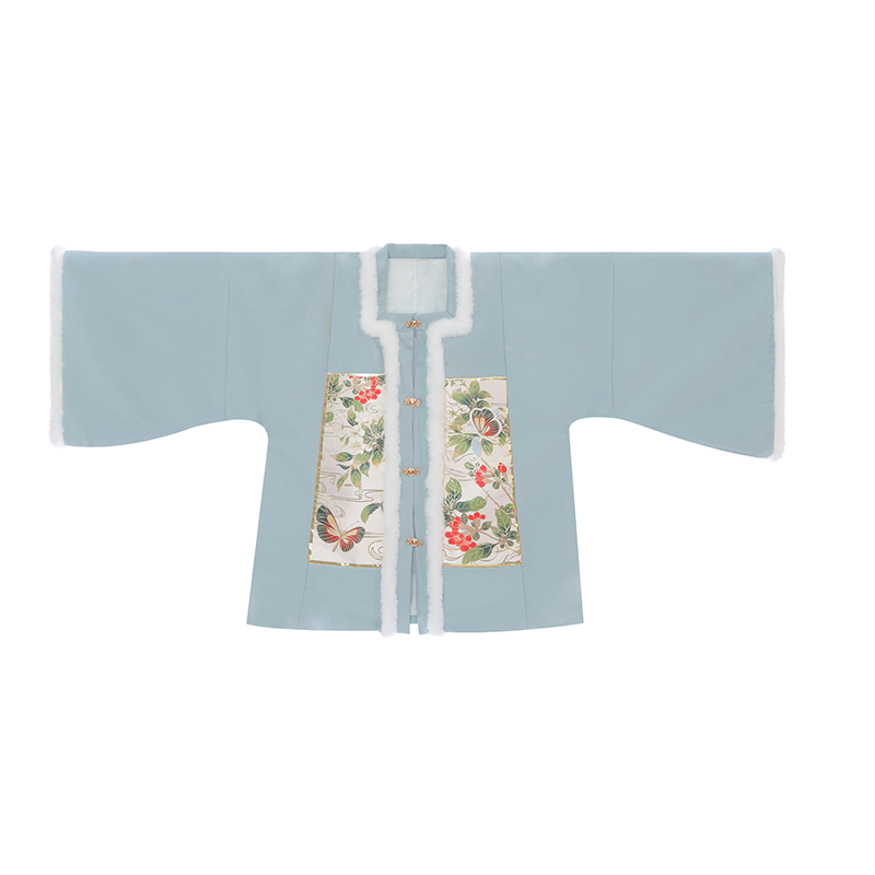 洛花赋春意闹明制汉服女方领琵琶对襟袖马面裙拜年服冬款加绒套装