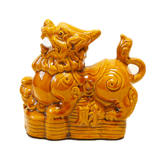 唐三彩陶瓷貔貅一对摆件玄关客厅门口摆设装饰品