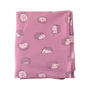 她慕宝宝卫衣面料精梳弹力拉架小毛圈全棉针织紫色运动套装服装布