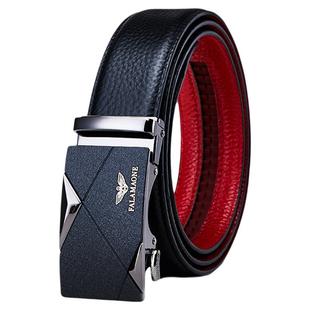 法莱阿玛尼正品本命年红腰带属蛇皮带2025新款男款真皮结婚腰带男