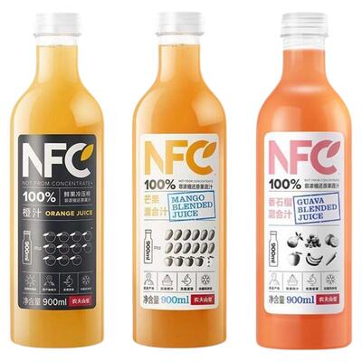 农夫山泉nfc果汁橙汁900ml大瓶装