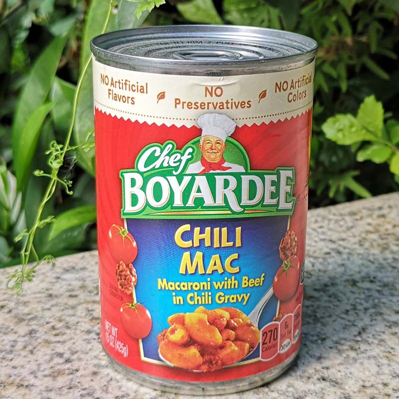 Chef Boyardee Beef Ravioli American Instant Pasta, Macaroni and Beef Wonton cans thumbnail 6