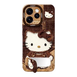 适用opporeno15手机壳新款女生reno14pro带手链RENO13/12镜子支架11/10全包硅胶9/8外壳7SE保护壳后盖小猫咪