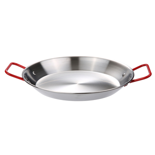 不锈钢海鲜盘麻辣小龙虾盘炸鸡大咖盘双耳平底干锅韩式烤盘意面盘