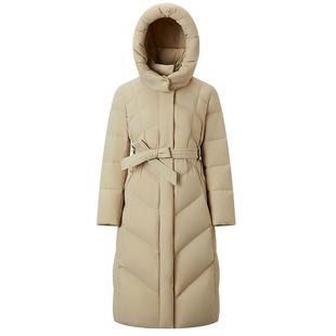 【刘涛同款】千仞岗冬季新款长款加厚收腰保暖时尚羽绒服鹅绒外套