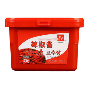 户户辣椒酱500g*2盒装韩式火锅酱韩国石锅拌饭酱辣炒年糕酱甜辣酱