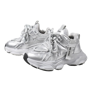 星期六童鞋老爹鞋女2025冬季新款时尚运动鞋加绒保暖软底休闲鞋