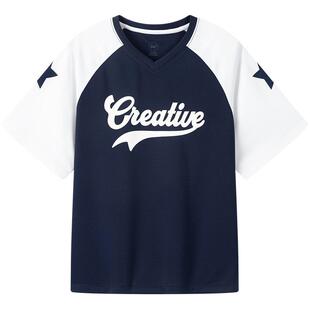 【商场同款】迅干科技361°童装男童短袖针织衫2026秋中大童上衣