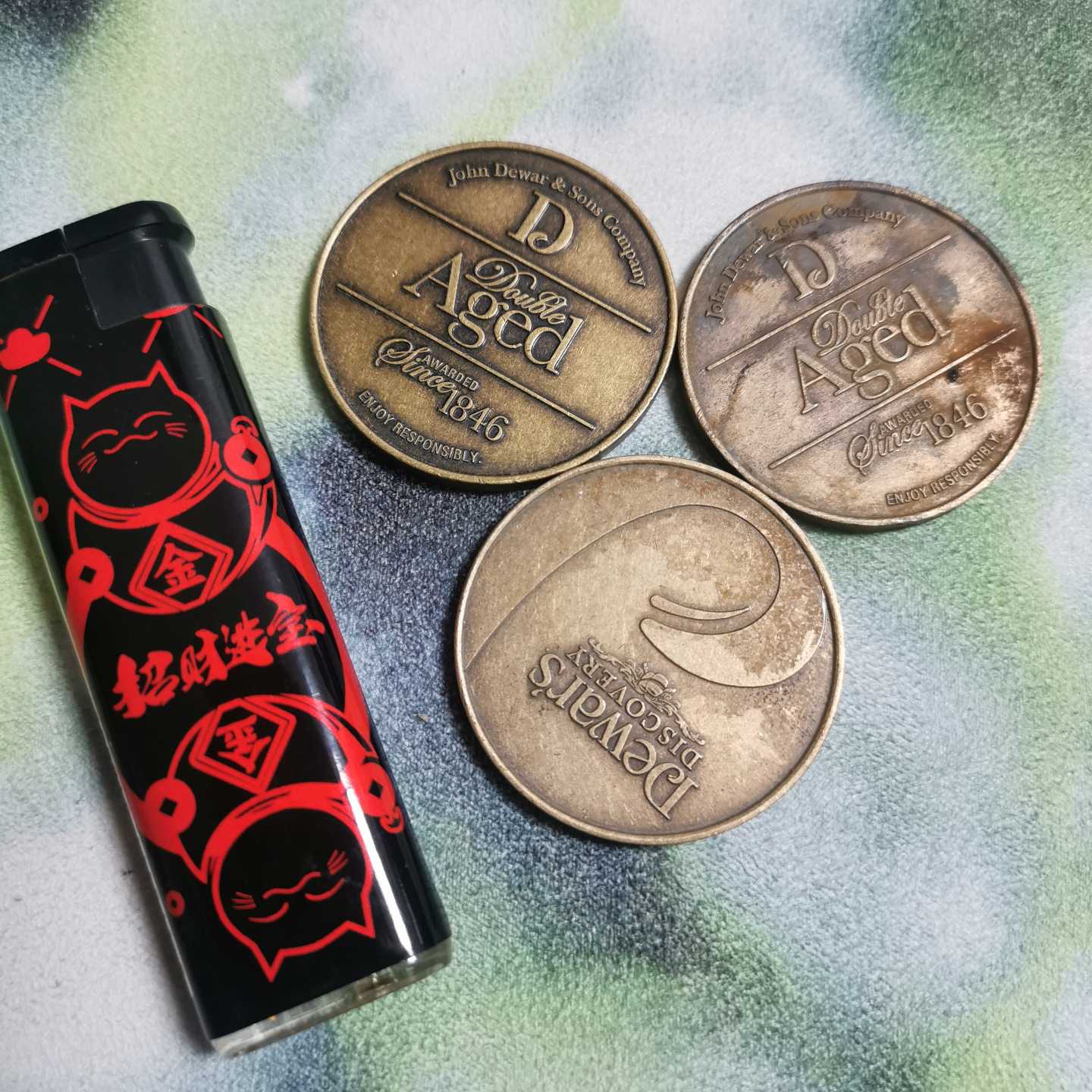 【请询价】dewars帝王威仕忌，黄铜材质，做工看图，原装进口。难图片