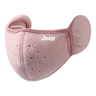jeep吉普保暖口罩女士冬季加绒骑行防风护耳防寒防冻耳罩一体面罩