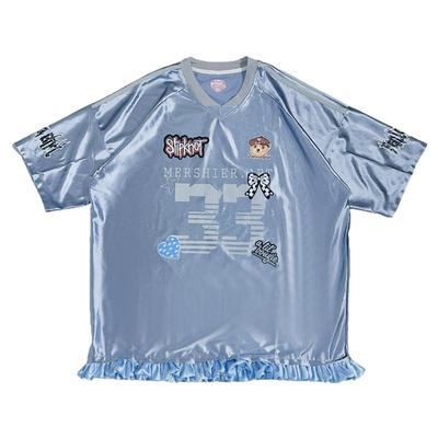 T恤女夏季bloketteV领运动球衣