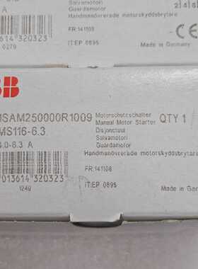 ABB MS116-6.3 1SAM250000R1009 (2 Stück) NEU