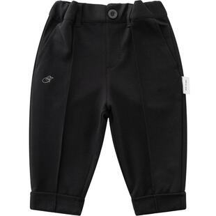 JUZI STORE童装长裤罗马布学院风下装九分裤西裤男童女童1130405