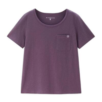 Giordano短袖常规刺绣口袋T恤