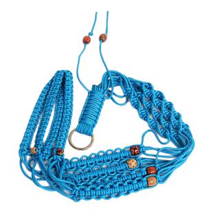 手工编织花盆吊篮家居绿化装饰花盆网兜粗绳吊篮花盆悬挂吊篮网