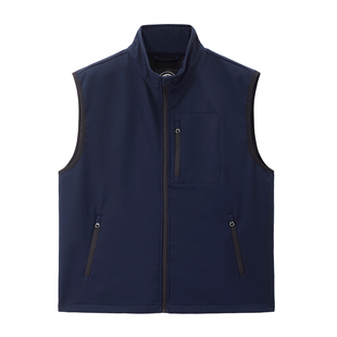 佐丹奴背心外套男春季新款加绒防风立领多口袋软壳马甲男01075704