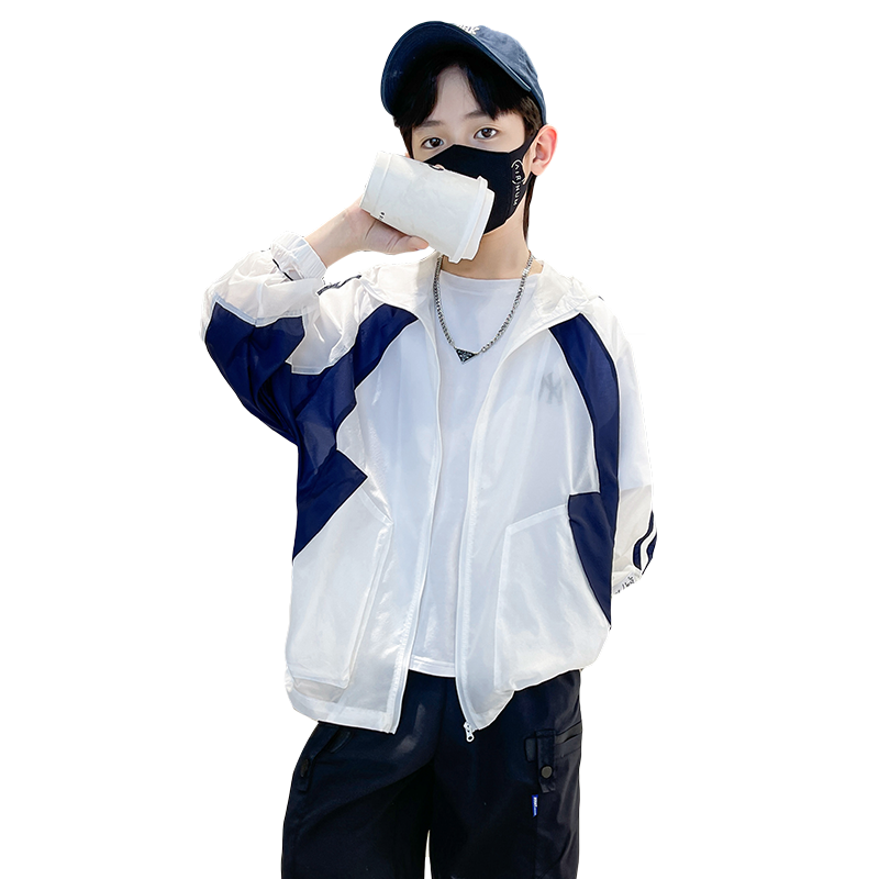 男童夏装2025新款防晒衣夏季透气轻薄皮肤衣大儿童防紫外线防服