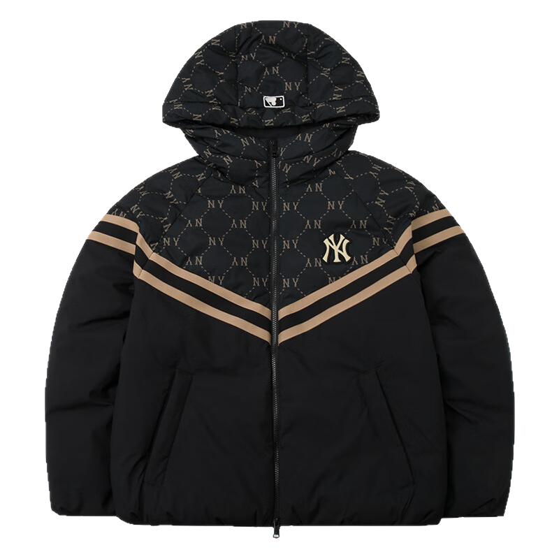 MLB钻石老花拼接宽松羽绒服夹克