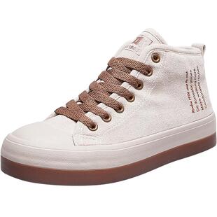 人本棉鞋女2026年冬季新款复古港味加绒帆布鞋韩版百搭厚底大头鞋