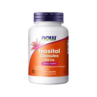 【自营】诺奥myo肌醇胶囊维生素b8有益女性500mg美国进口100粒