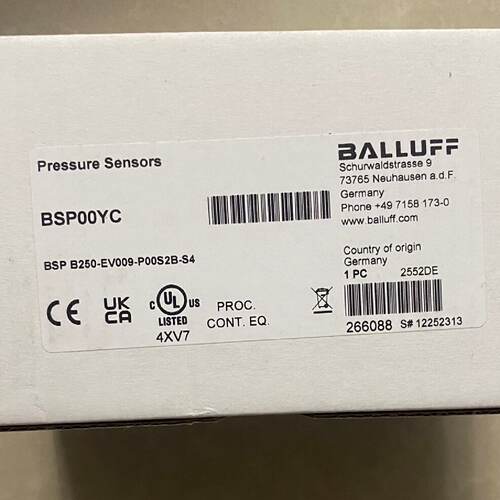 【全新原装】巴鲁夫BALLUFF压力传感器BSP00YC，型