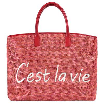 BeauToday大容量手提编织度假包