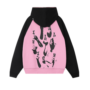 ChillHigh 好多手指 拉链卫衣加绒加厚连帽开衫卫衣男女休闲宽松