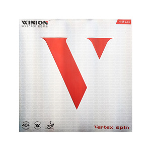 WINION莹恋严选红V巅峰旋转型乒乓球胶皮球拍反胶套胶Vertex Spin