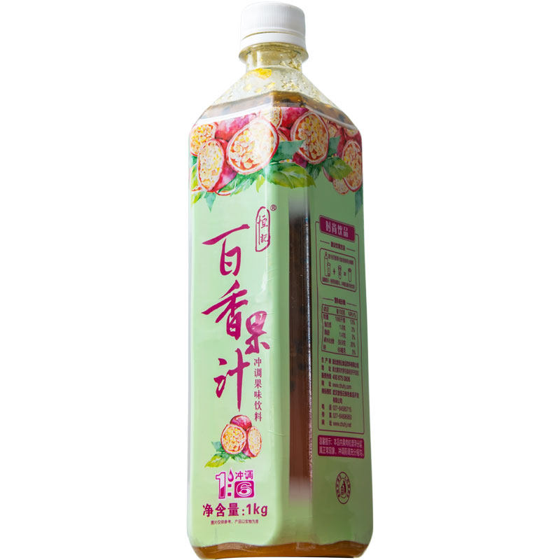恒记 百香果汁冲调饮料浓缩果味冲饮 奶茶原料商用家用 1000gX1瓶