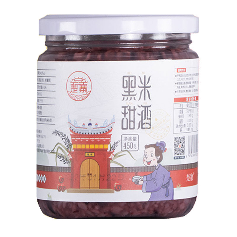楚寨黑米糯米酒酿醪糟450ml