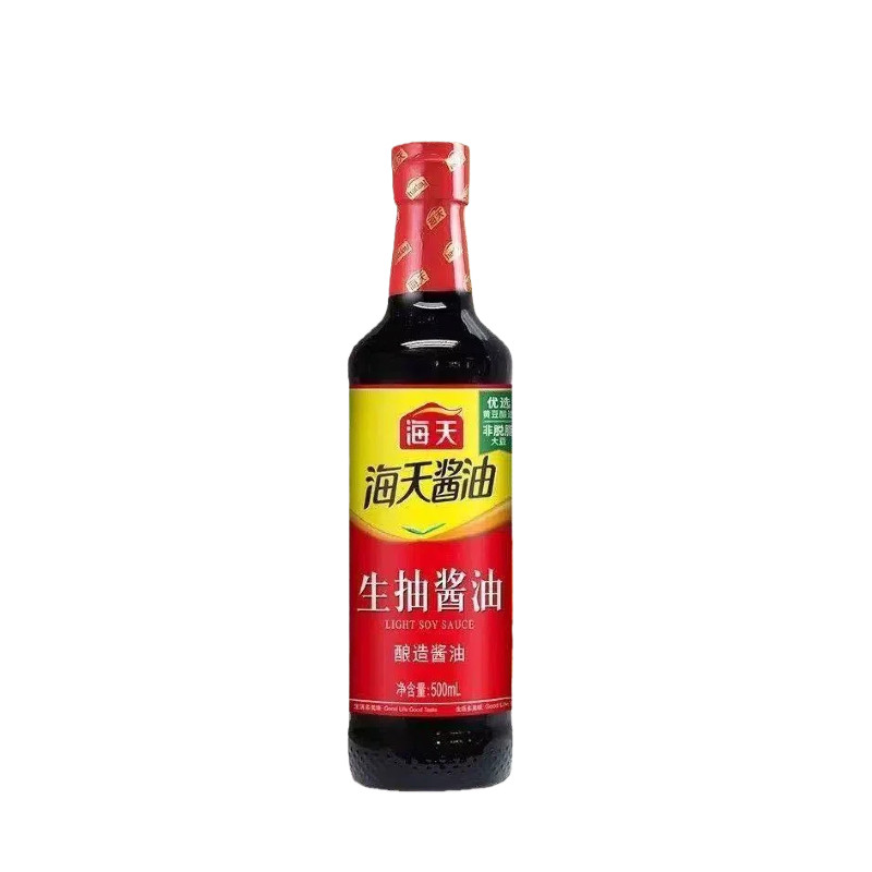 海天生抽酱油500ml酿造增鲜
