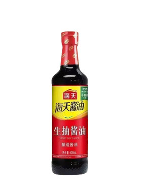 海天生抽酱油500ml酿造增鲜