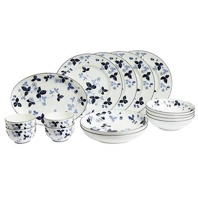 WEDGWOOD野草莓墨蓝骨瓷餐具礼盒