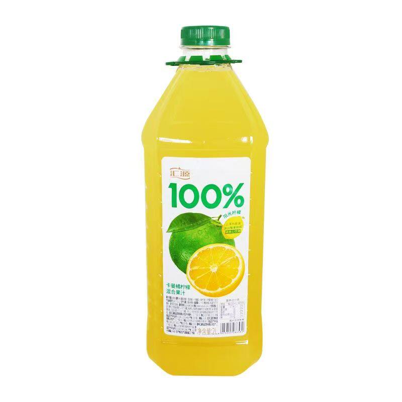 汇源100%果汁大容量2000ML*6瓶