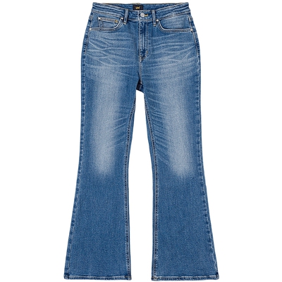 【张凌赫代言】Lee商场款26夏新美颜牛仔426修身喇叭牛仔裤莱卡女