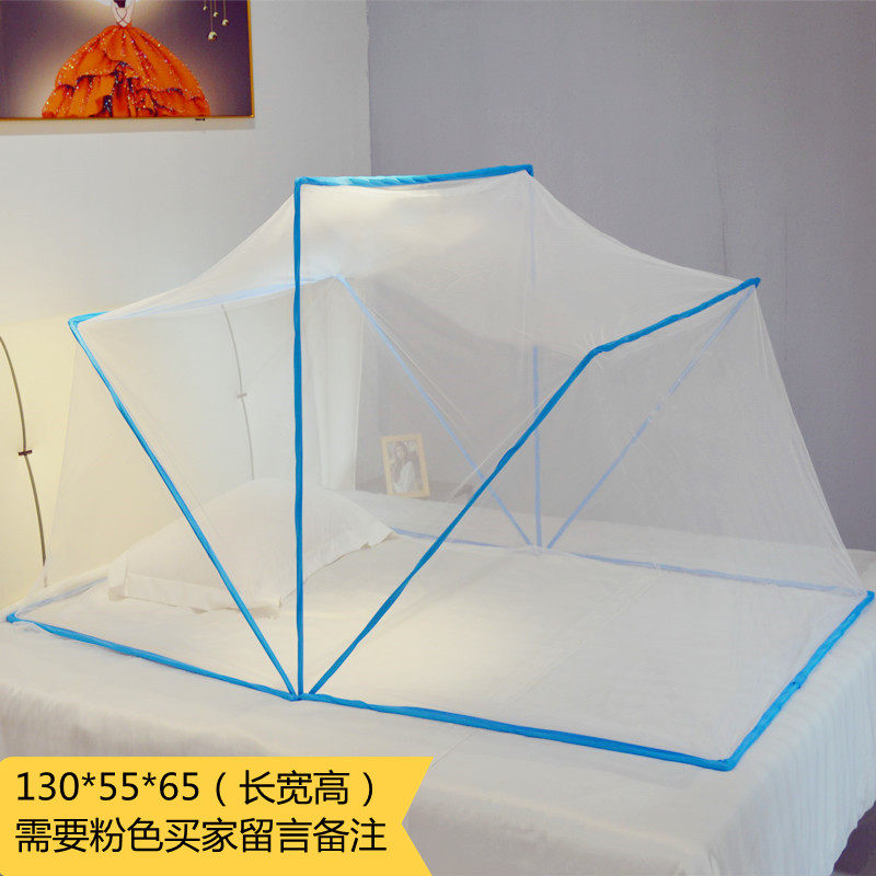 可定制幼儿园小床防蚊罩上下床宿舍床蚊帐儿童床免安装折叠蚊帐i.