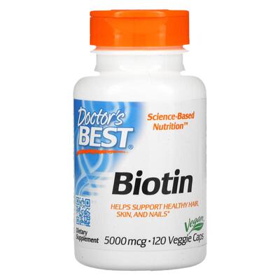 Doctor'sBest生物维生素Biotin助健康头发皮肤指甲发肤甲B族