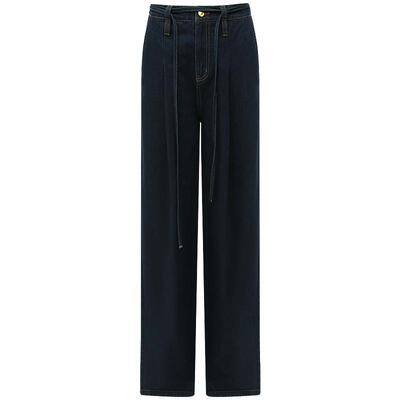 COCOBELLA设计感绑带牛仔裤