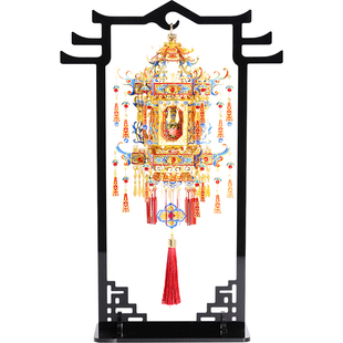 拼界王国宫灯六角金属拼图 灯笼立体模型元旦装饰新年礼物DIY手工