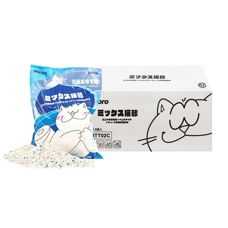 Nikoro妮可露猫砂原味茉莉花樱花混合猫砂豆腐砂膨润土猫砂整箱