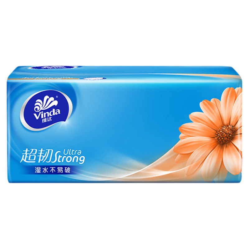 维达超韧纸巾家庭用抽纸大包餐巾纸实惠装抽纸16包卫生纸厕所抽式