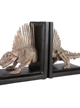 恐龙化石骨骼鹿头骨动物家居装饰
