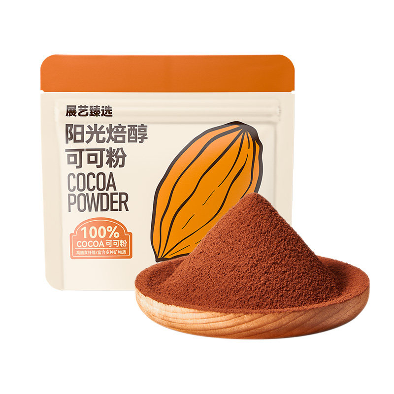 展艺臻选生可可粉冲饮纯抹茶粉