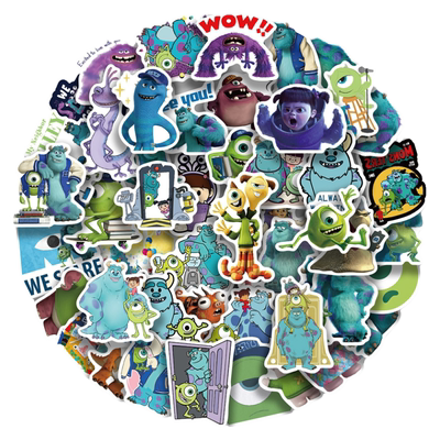 50张Monsters动画装饰防水贴纸