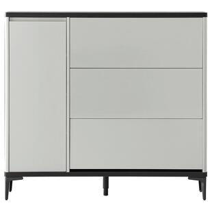 全友家居轻奢高级感超薄翻斗鞋柜玄关柜一体门口家用小户型储物柜