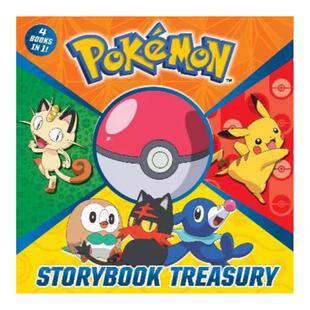 Pokemon Storybook Treasury 宝可梦故事宝藏四合一 四个故事合集 英文原版 儿童绘本 卡通动画宠物小精灵 Random 3-7岁 又日