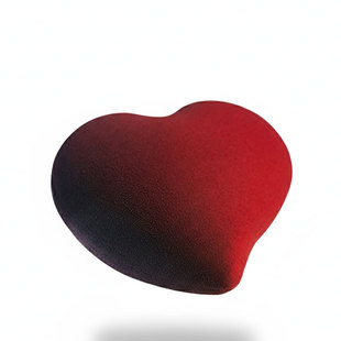 三与叁山 玫瑰之心慕斯蛋糕送女生5.5英寸节日生日蛋糕同城配送