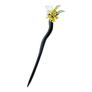 简约国风木质发簪女新中式日常盘发簪子古风汉服流苏步摇发钗头饰