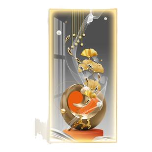 轻奢led带灯入户玄关装饰画走廊过道挂画简约现代墙面对门壁画