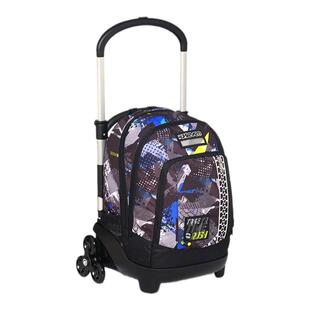 意大利 蓝风系列拉杆书包6轮可爬楼30升34升可拆卸双肩书包初高中